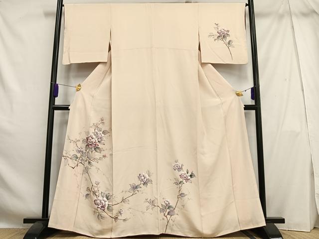 平和屋着物■訪問着　枝花文　正絹　逸品　AABH7553oa