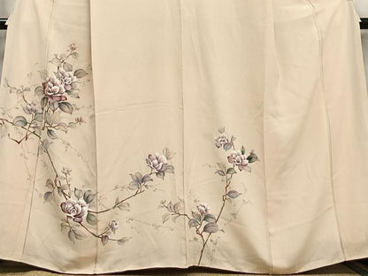 平和屋着物■訪問着　枝花文　正絹　逸品　AABH7553oa