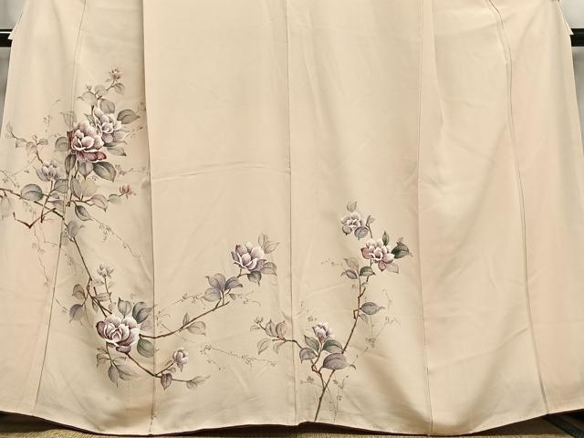 平和屋着物■訪問着　枝花文　正絹　逸品　AABH7553oa