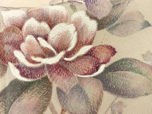 平和屋着物■訪問着　枝花文　正絹　逸品　AABH7553oa