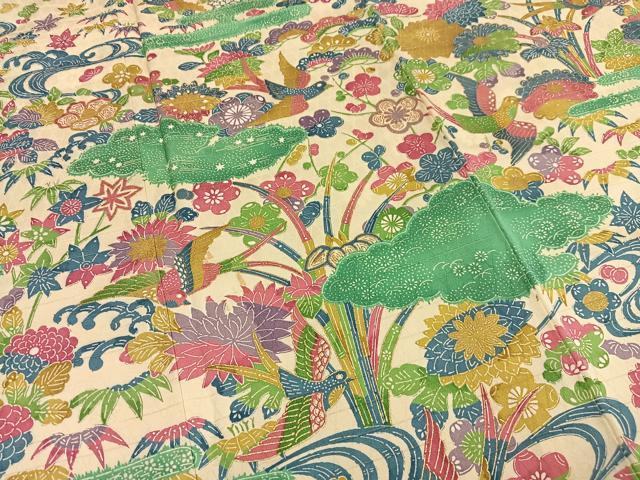 平和屋着物■訪問着　花鳥文　金彩　正絹　逸品　AABH7561oa