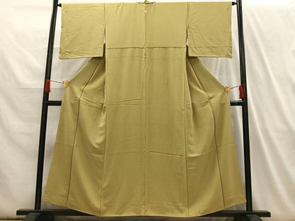 平和屋着物■上質な色無地　作家物　木蘭色　正絹　逸品　AABH7571oa