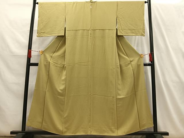平和屋着物■上質な色無地　作家物　木蘭色　正絹　逸品　AABH7571oa