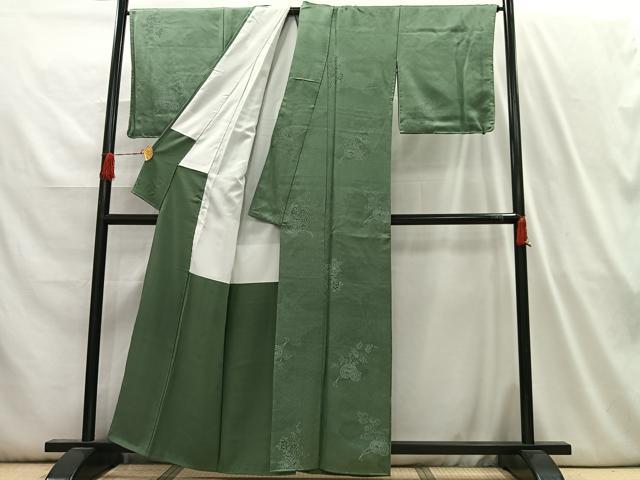 平和屋着物■上質な小紋　花車文　正絹　逸品　AABH7572oa
