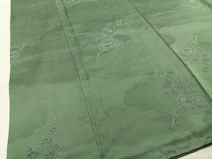 平和屋着物■上質な小紋　花車文　正絹　逸品　AABH7572oa