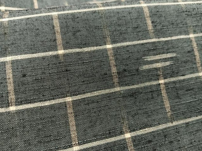 平和屋着物■上質な紬 変わり格子 正絹 逸品 AABH7578oa