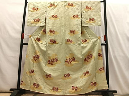 平和屋着物■上質な小紋 花鼓文 金彩 正絹 逸品 AABH7581oa