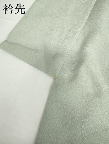 平和屋着物●豪華色留袖　友禅　作家物　駒刺繍　地紙花松文　金彩　正絹　逸品　AABH7790cs
