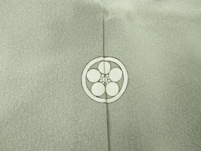 平和屋着物●豪華色留袖　友禅　作家物　駒刺繍　地紙花松文　金彩　正絹　逸品　AABH7790cs