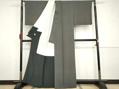 平和屋着物●江戸小紋　角通し　正絹　逸品　AABH7793cs