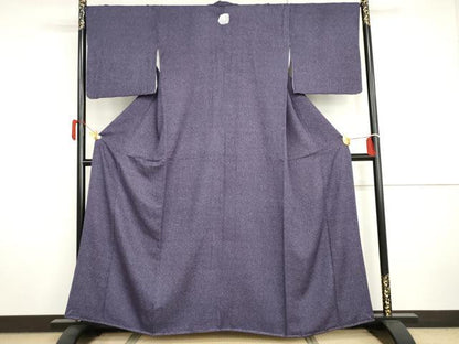 平和屋着物●上質な小紋　散らし文様　正絹　逸品　未使用　AABH7799cs