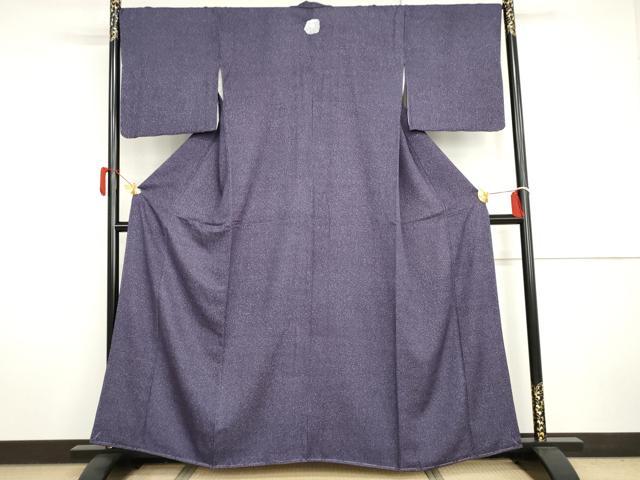 平和屋着物●上質な小紋　散らし文様　正絹　逸品　未使用　AABH7799cs