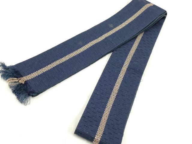 平和屋着物◎男性　本場筑前博多織　両面角帯　献上　正絹　逸品　AABH7925wj