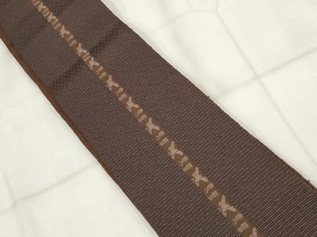 平和屋着物◎男性 角帯 作家物 間道 綿 AABH8029wj