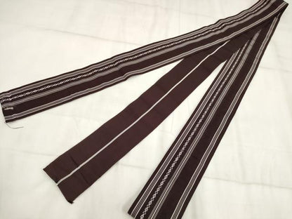 平和屋着物◎男性　本場筑前博多織　角帯　献上　正絹　逸品　AABH8033wj
