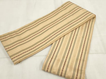 平和屋着物◎半幅帯 献上 正絹 逸品 AABH8037wj