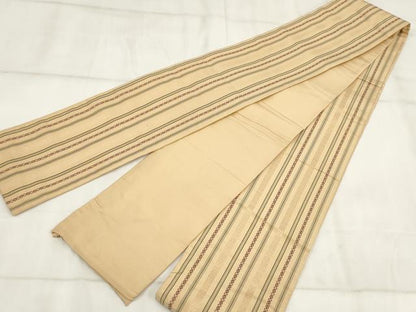 平和屋着物◎半幅帯 献上 正絹 逸品 AABH8037wj