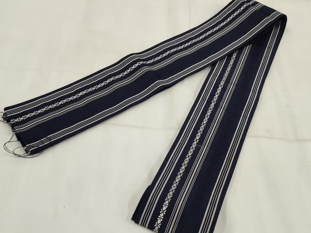 平和屋着物◎男性 本場筑前博多織 角帯 献上 正絹 逸品 AABH8044wj