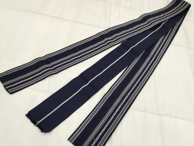 平和屋着物◎男性 本場筑前博多織 角帯 献上 正絹 逸品 AABH8044wj