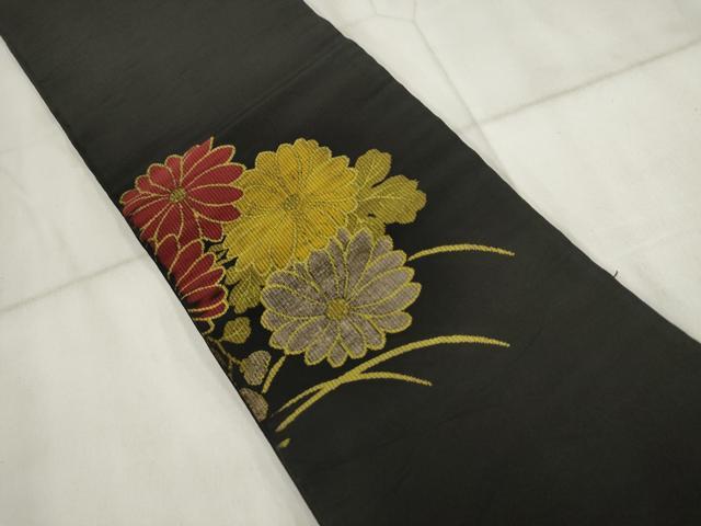 平和屋着物▽アンティーク　大正ロマン　紬　単衣　草花文　正絹　逸品　AABG8809jh 平和屋着物○アンティーク 大正ロマン 色留袖 刺繍 扇面草花文 正絹