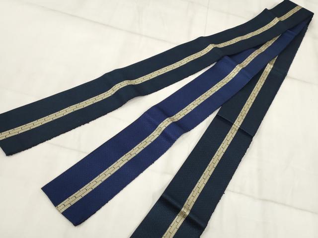 平和屋着物◎男性　両面角帯　間道　綿　AABH8112wj
