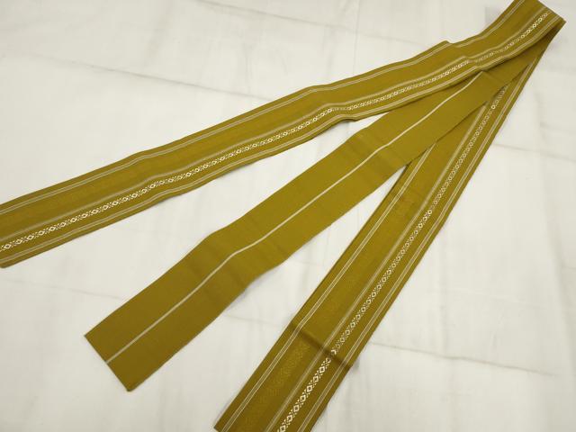 平和屋着物◎男性　本場筑前博多織　角帯　献上　正絹　逸品　AABH8113wj
