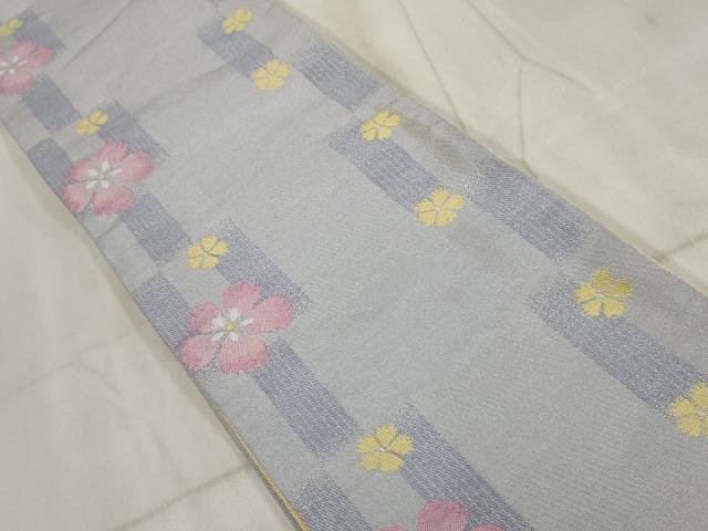平和屋着物◎半幅帯　桜　金糸　AABH8115wj