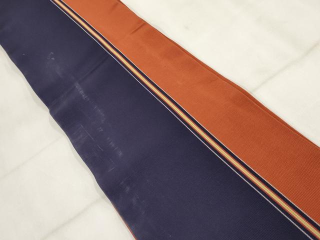 平和屋着物◎本場筑前博多織　半幅帯　献上　正絹　逸品　AABH8123wj