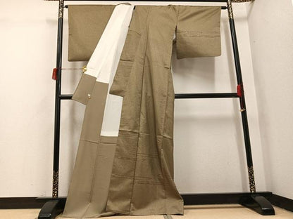 平和屋着物●本場大島紬　染大島　訪問着　霞文　さが美扱い　正絹　逸品　AABH8252ph