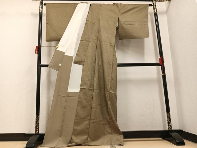平和屋着物●本場大島紬　染大島　訪問着　霞文　さが美扱い　正絹　逸品　AABH8252ph