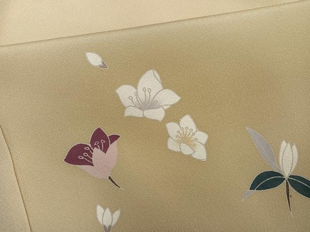 平和屋着物●訪問着　流水枝花文　暈し染め　正絹　逸品　AABH8257ph