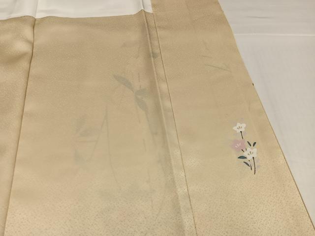 平和屋着物●訪問着　流水枝花文　暈し染め　正絹　逸品　AABH8257ph