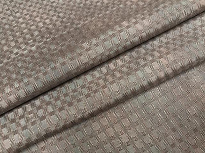 平和屋着物●上質な紬　眼鏡織　吉野織　格子　正絹　逸品　AABH8258ph
