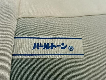 平和屋着物●訪問着　駒刺繍　草花文　金彩　正絹　逸品　AABH8264ph