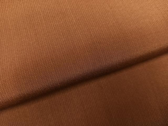平和屋着物●黄八丈　紬　色無地　渋紙色　ますいわ屋扱い　正絹　逸品　AABH8279ph