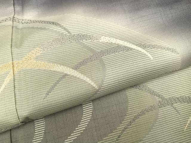 平和屋着物●本場大島紬　染大島　訪問着　刺繍　芝　暈し染め　金糸　正絹　逸品　AABH8283ph