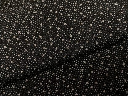 平和屋着物●江戸小紋　夜桜　黒地　正絹　逸品　未使用　AABH8285ph