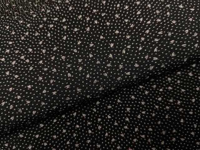 平和屋着物●江戸小紋　夜桜　黒地　正絹　逸品　未使用　AABH8285ph