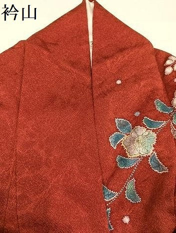 平和屋着物●豪華振袖　辻が花　絞り　花蝶文　暈し染め　金彩　正絹　逸品　AABH8286ph