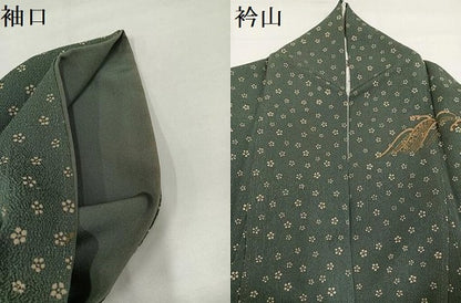 平和屋着物●訪問着　立波花文　暈し染め　金彩　正絹　逸品　AABH8288ph