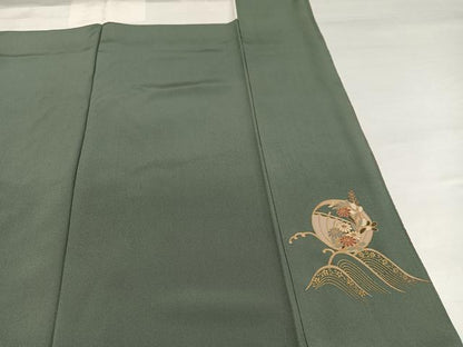 平和屋着物●訪問着　立波花文　暈し染め　金彩　正絹　逸品　AABH8288ph