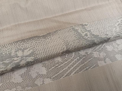 平和屋着物●訪問着　紬　流水花文　さが美扱い　正絹　逸品　AABH8292ph