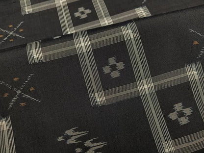 平和屋着物●本場琉球絣　紬　正絹　逸品　AABH8294ph