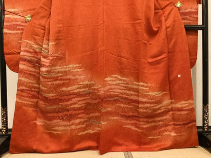 平和屋着物●豪華振袖　作家物　泰常　霞文　暈し染め　金彩　金通し地　正絹　逸品　AABH8308ph