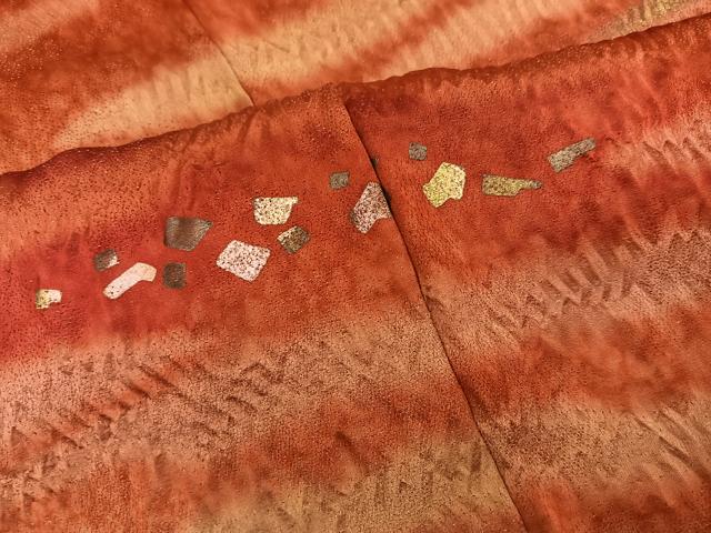 平和屋着物●豪華振袖　作家物　泰常　霞文　暈し染め　金彩　金通し地　正絹　逸品　AABH8308ph