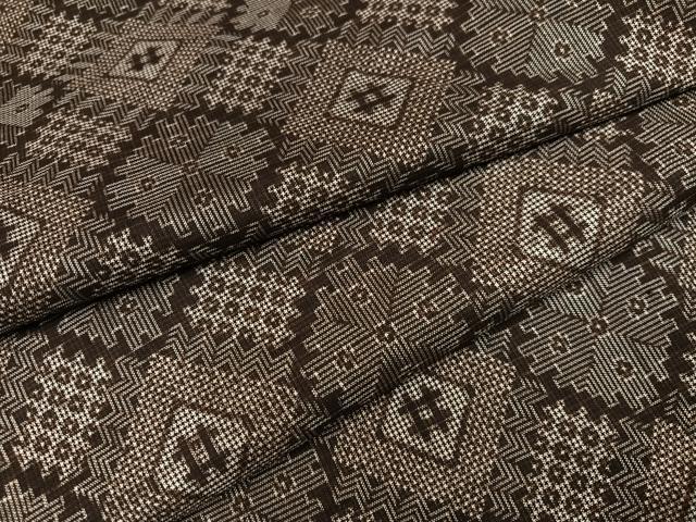 平和屋着物●本場大島紬　龍郷絣　正絹　逸品　未使用　AABH8310ph