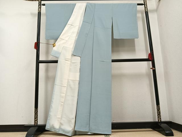 平和屋着物○上質な色無地 蕎麦切色 正絹 逸品 AABH8316ph