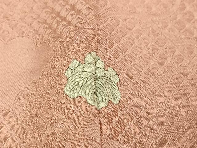 平和屋着物○上質な色無地 雲重ね地紋 正絹 逸品 AABH8319ph