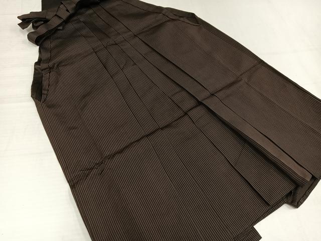 平和屋着物●男性　馬乗り袴　縞　正絹　逸品　AABH8320ph