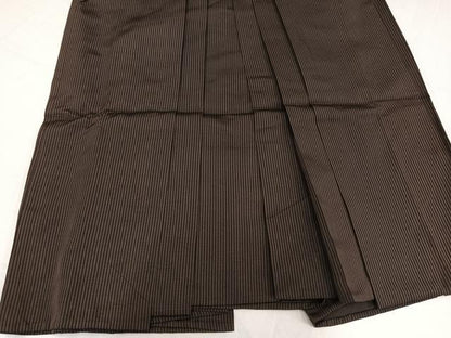 平和屋着物●男性　馬乗り袴　縞　正絹　逸品　AABH8320ph